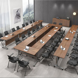 Table de conférence JMD-802, matériau du panneau pliable, pour la formation, le bureau, les salles de réunion - Product Image 5