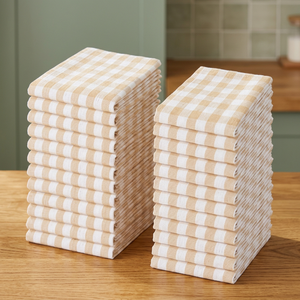 Nappe/Serviette de Table/Placemat Réutilisable Carré Personnalisable pour Hôtels et Restaurants, Style Européen, en Tissu Coton Satiné Effet Soie, Tissage Dense - Product Image 1