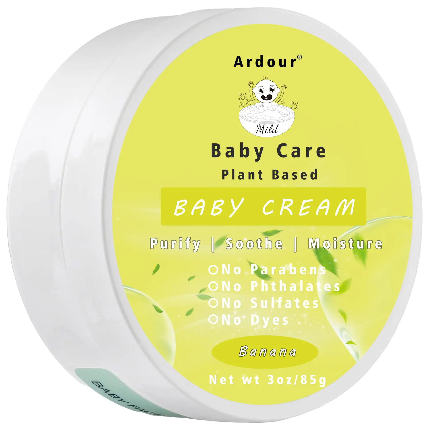 Banana Baby Cream Lotion For Babies Kids Children Newborn Infants Gentle For Baby Body And Face Skin Care Butter Balm