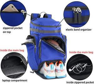 Muestra gratuita, mochila deportiva de baloncesto personalizada de gran capacidad, premium, de origen chino, con gran capacidad para viajes - Product Image 4