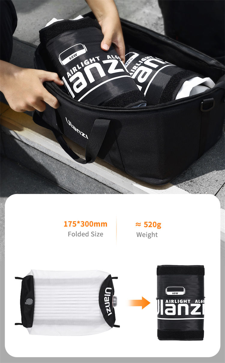 Ulanzi AL60 68W Foldable Inflatable Lamp With Basket Power Bank