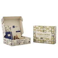 Boîte d'emballage en papier kraft à impression recto-verso pour l'e-commerce, emballage express pour vêtements, boîte de colisage