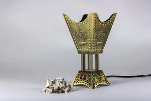 เตาเผากำยานโลหะสำหรับโรงแรมและบ้าน เตาเผากำยานหอม เตาเผากำยานบาคูร์โลหะ กลิ่นอู๊ดแบบอาหรับ หรูหรา ขนาดใหญ่ ใช้ถ่านแบบอาหรับ - Product Image 2