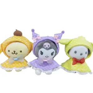 Linda tốt nhất bán Anime kuromi sang trọng búp bê phim hoạt hình dễ thương búp bê kuromi Keychain trẻ em Quà tặng sinh nhật Quà Tặng đồ chơi