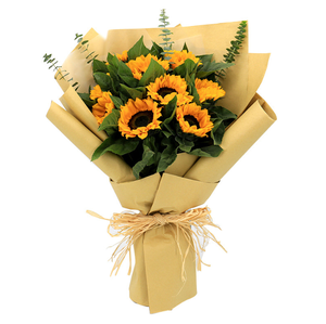 Ensemble de papeterie Qiyin en papier kraft <span class=keywords><strong>avec</strong></span> feuilles d'emballage vintage marron, enveloppes, autocollants, étiquettes cadeaux et DIY créatif - Product Image 4