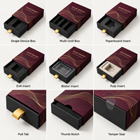 Boîte d'emballage rigide personnalisée avec insert, boîtes coulissantes en papier pour produits électroniques et accessoires de téléphonie mobile