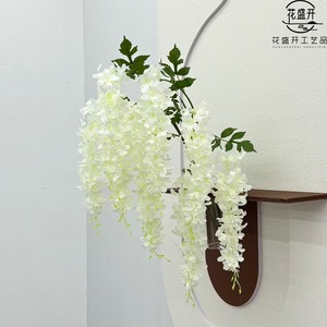 Wisteria Artificial Flowers 3 <b>Branches</b> 96cm Hanging Decor Wedding Home Props Silk Flower Arrangement - Product Image 5