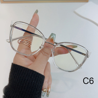 Moda computadora estampado de leopardo gafas de plástico lectura de gran tamaño Anti-azul luz prescripción gafas Unisex