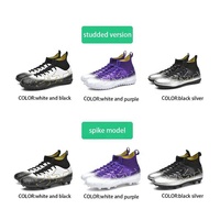 Nouvelles chaussures de football américain de haute qualité, légères, pour l'été, en plein air, à haute cheville, antidérapantes, bottes d'entraînement