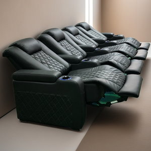 Cao cấp rạp chiếu phim Sofa da thật rạp hát tại nhà đồ nội thất điện ngồi có thể ngả sofa rạp chiếu phim ghế ngả ghế với USB - Product Image 3