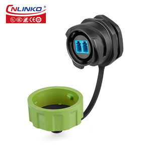 CNLINKO YM24 мужской женский разъем панели IP68 водонепроницаемый волоконно-оптический кабельный разъем - Product Image 3