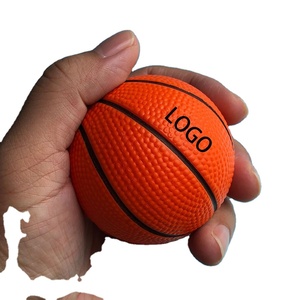 Ballon de basket anti-stress personnalisé en mousse 60 mm – Balle anti-anxiété compressible pour événements sportifs et cadeaux de fête - Product Image 1