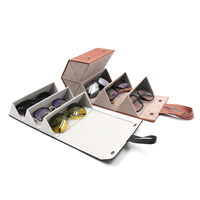 Bestclean Offre Spéciale OEM Matériaux personnalisables Nouveau design Étui à lunettes multi-fentes Organisateur Plusieurs étuis à lunettes de rangement