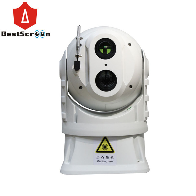 Gyroscope Stabilization Vibration-Proof 800m Laser Night Vision Boat Mounted Marine Surveillance Dome PTZ Camera