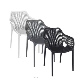 Chaise en plastique empilable en gros, gain de place, avec accoudoirs, pour entrepôts et lieux de réception - Product Image 1