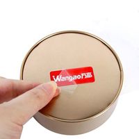 Logo imprimé personnalisé pressé 3d étiquette autocollant UV de transfert transparent