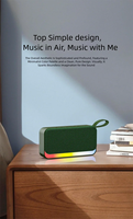 Enceinte portable BT 5.3 avec poignée, éclairage RGB coloré, contrôle vocal sans fil, application prise en charge, Boombox de bureau, vente en gros, usage intérieur