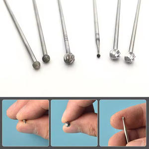 Fraise de coupe de haute qualité en acier inoxydable fraise de coupe fraise de polissage <span class=keywords><strong>ENT</strong></span> neurosciences diamant fraises rondes perceuse orthopédique - Product Image 4