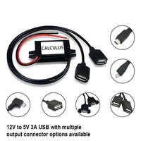 Convertisseur abaisseur de tension DC-DC 8-32V vers 5V 3A pour voiture, 15W, avec port USB, pour téléphone portable, iPad, alimentation de voiture