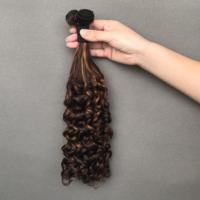 Vente chaude Piano Couleur Double Dessiné Incroyable Curl 100% Cheveux Humains Vague D'eau Longueur 8-24 Pouces
