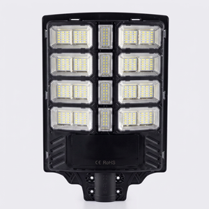 Lampe solaire de rue 200W LED ABS IP67 à fixation murale, lumière du jour 6000K, cellule solaire monocristalline en silicium, 20000 heures, télécommande, CE, garantie 2 ans - Product Image 1