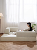 Großhandel Umweltfreundliches Modernes Modulares L-förmiges 5-in-1 Dreisitzer-Schlafsofa Konvertierbares Empfangs-Lounge-Sofa für Gewerbe