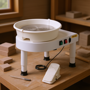 Tourne-pied à poterie Vevor en céramique, 11 pouces, vitesse réglable de 60 à 300 tr/min, pour la fabrication artisanale à domicile - Product Image 2