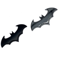 Emblème de voiture en métal personnalisé avec logo de chauve-souris, badge ABS, autocollant avec garantie d'un an