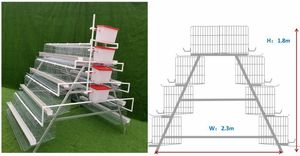 Sistema de Bebida para Aves, <span class=keywords><strong>Jaula</strong></span> de Alimentación para Aves de Corral, Batería Automática, 96/120/128/160 - Product Image 3