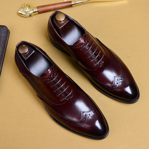 Zapatos Oxford Willow Stud para Hombre, Zapatos de Vestir de Cuero Vacuno de Primera Capa con Cordones, de Caña Baja, Formales para Negocios - Product Image 4
