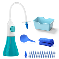 W10-B Irrigateur auriculaire portable à eau pour usage domestique, sûr et efficace pour le nettoyage des oreilles