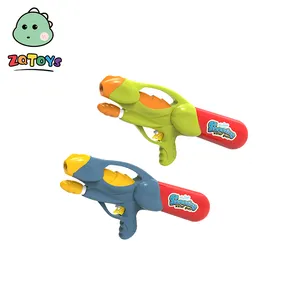 Zhiqu - Pistola de água para brinquedos, pistola de tiro de longa distância com capacidade de ar, caixa de papel plástica para uso em verão, ideal para bombeamento de água