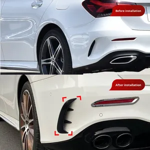 Compatible avec les modèles A-Class W177 Sedan A180 A200 A35 AMG 2018+, déflecteur d'air arrière à clipser, modification des kits de carrosserie, AMP-Z-231 2018+ Merc - Product Image 1