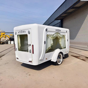 White hearse <b>trailer</b>, European style hearse, traditional white horse-drawn carriage hearse for sale. - Product Image 4