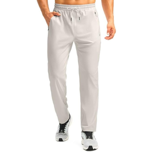 Pantalones deportivos ligeros para hombre, de secado rápido, con bolsillos con cremallera para correr, gimnasio y deportes. - Product Image 3