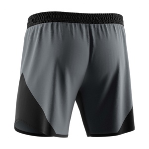 Pantalones Cortos Deportivos Básicos de Corte Curvo para Hombre, para Gimnasio, Fitness, Entrenamiento, Spandex/Poliéster, Cintura Baja - Product Image 2