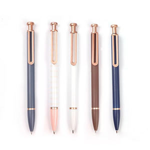 Bolígrafo Personalizado 2022 con Logotipo, Mecanismo de Presión, Multicolor Metálico, Recarga Parker, Ancho de Escritura de 1.0 mm, Tinta Azul/Negra, Promocional - Product Image 1