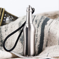Briquet à cigarettes en métal en forme de bouteille de vin, classique, pour fêtes, avec logo personnalisé