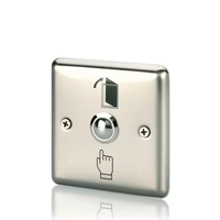 VIANS TK-904 DC12V 3A 1NO1NC 86*86mm Bouton de sortie en acier inoxydable IP40 à visser, interrupteur à bouton-poussoir, 1 000 000 utilisations électriques
