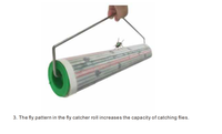 Rouleau de papier collant anti-mouches, piège à colle pour mouches, attrape-mouches à fruits, bande collante anti-parasites pour la maison, la cuisine et le jardin