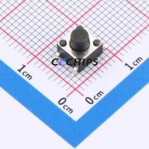 K2-1102SP-E3SC-04 Tactile Switch SMD-4P,6x6mm Switch 1.8N Vertical Mount 6mm 6mm - Product Image 1