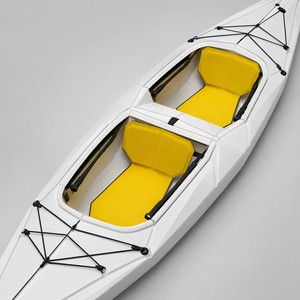 Kayak pliable tandem Origami, plus de 4 m, 2 places, canoë portable, capacité de charge de 220 kg, pêche en famille, <span class=keywords><strong>camping</strong></span>, loisirs nautiques - Product Image 3