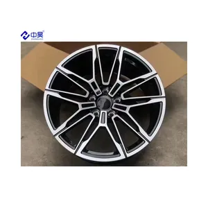 14 15 16 inch alloy wheel with pcd 100-114.3 tuning wheels blue machine face 2020 hot sale design