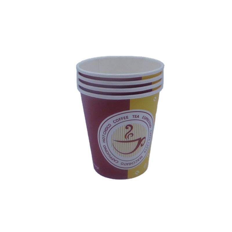 Disposable Paper Cups Food Container with Lid Leak Proof Packaging