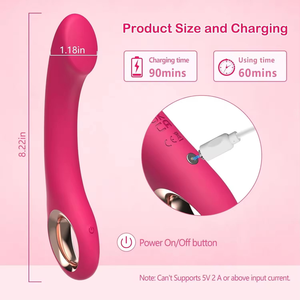Vibradores ergonómicos curvos para clítoris y ano, estimulador, juguete sexual para adultos, 10 modos de vibración, recargable por USB, resistente al agua IPX6 - Product Image 4
