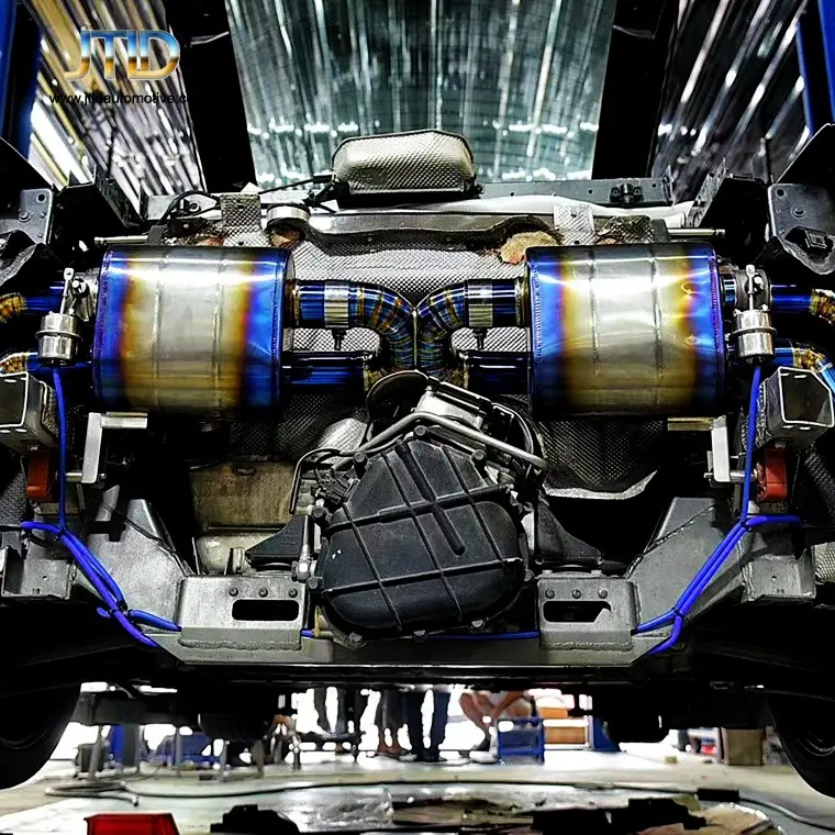 China Fabrikant Hoge Prestaties Uitlaat Systeem Titanium Uitlaat Valvetronic Catback Voor Audi R8 V8 4.2L