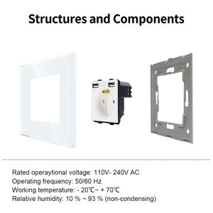 Bingoelec European 16A French <strong>Socket</strong> With Dual USB A+A Port 2.1A EU USB <strong>Socket</strong> - Product Image 4
