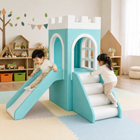 Aire de jeux intérieure pour enfants, château gonflable, équipement de terrain de jeu, centre d'activités pour tout-petits avec piscine à balles et toboggan pour écoles maternelles et usage commercial