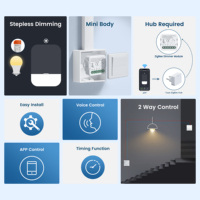 GIRIER Tuya Universal DIY Breaker Relay untuk DC0-10V Light Driver ZigBee/WiFi Smart Dimmer Switch Module