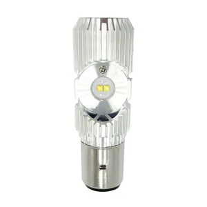 Motorrad LED Scheinwerfer 4 Lampen perle DC 9-85V 10W BA20d Lampe Motorrad Beleuchtungs systeme Mini Fahr licht